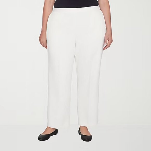 Alfred Dunner Copenhagen Womens Comfort Waistband Corduroy Pant - Sz 22W - Picture 1 of 3